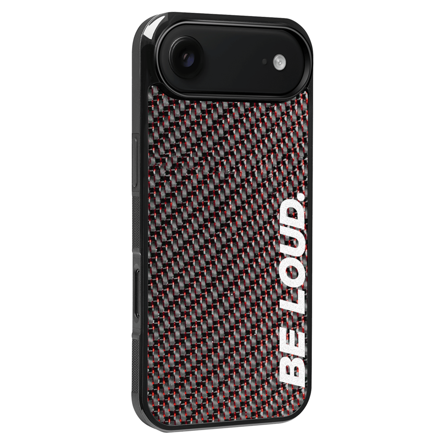 iPhone | Red Lace Real Forged Carbon Fiber Case | BE LOUD. x SCF