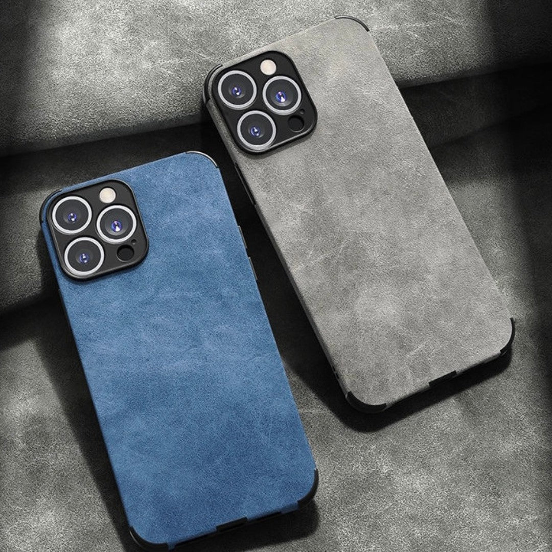 Anacotte Luxeium Ultra-thin Suede with silicon Phone Case