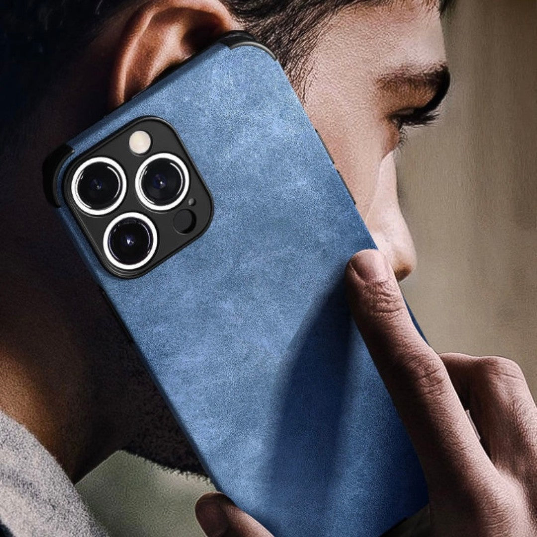 Anacotte Luxeium Ultra-thin Suede with silicon Phone Case