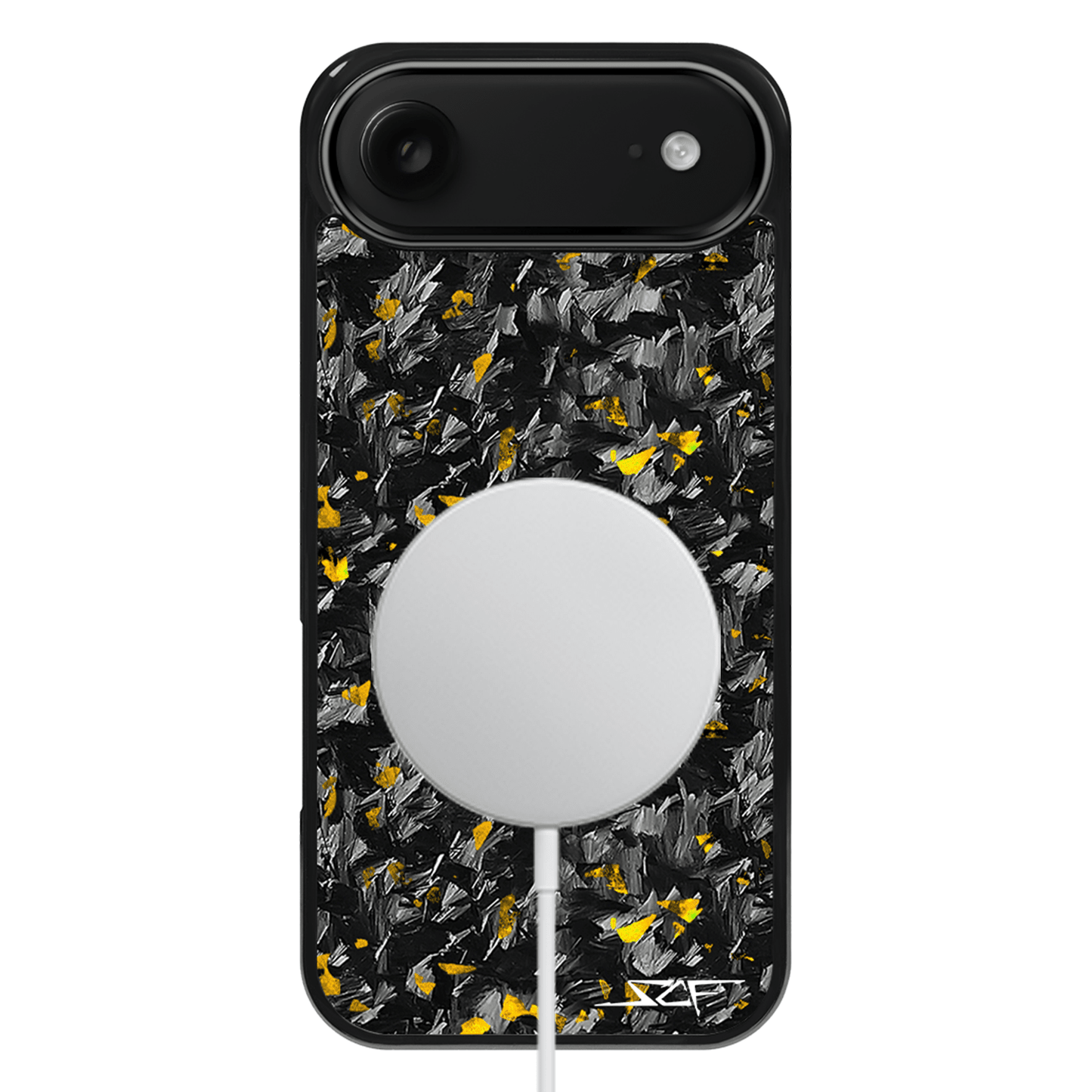 iPhone | Gold Flake Real Forged Carbon Fiber Phone Case | CLASSIC Series