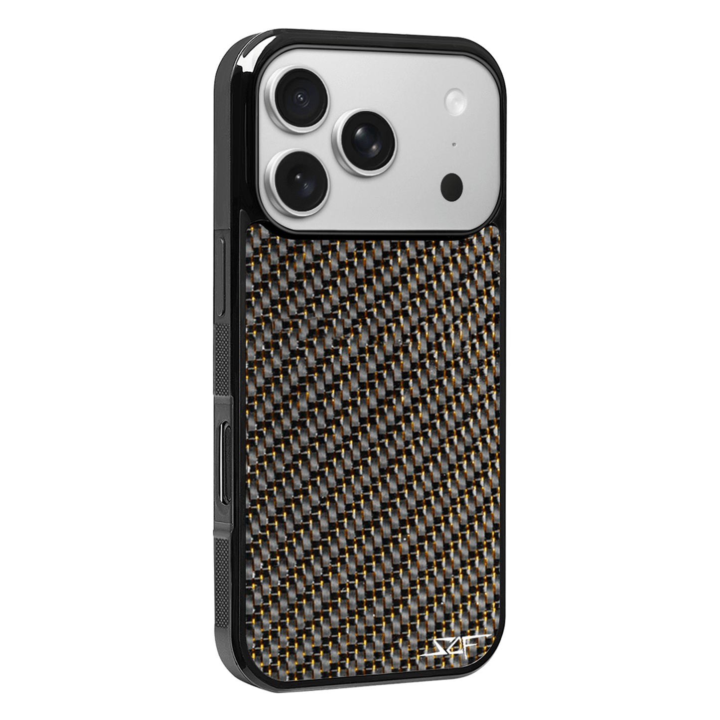 iPhone | Gold Lace Real Carbon Fiber Phone Case | CLASSIC Series