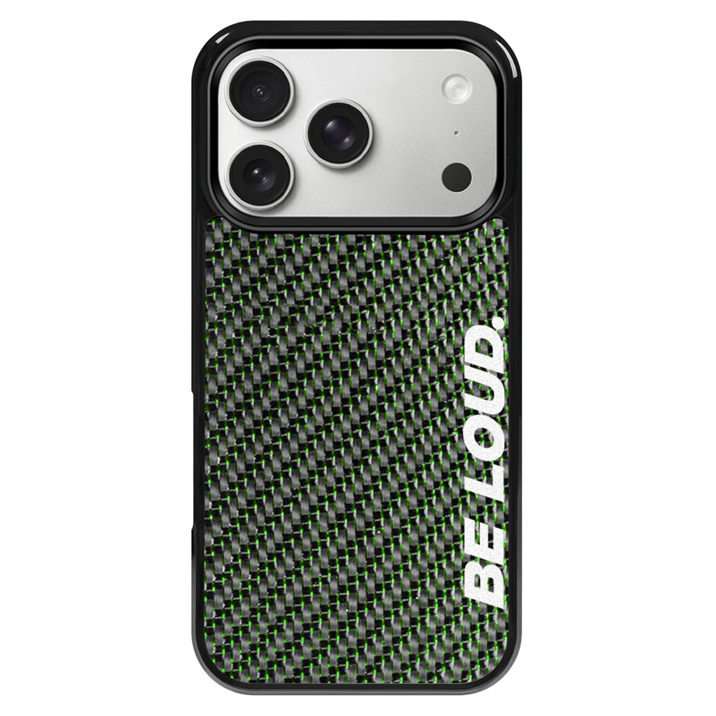 iPhone | Green Lace Real Forged Carbon Fiber Case | BE LOUD. x SCF