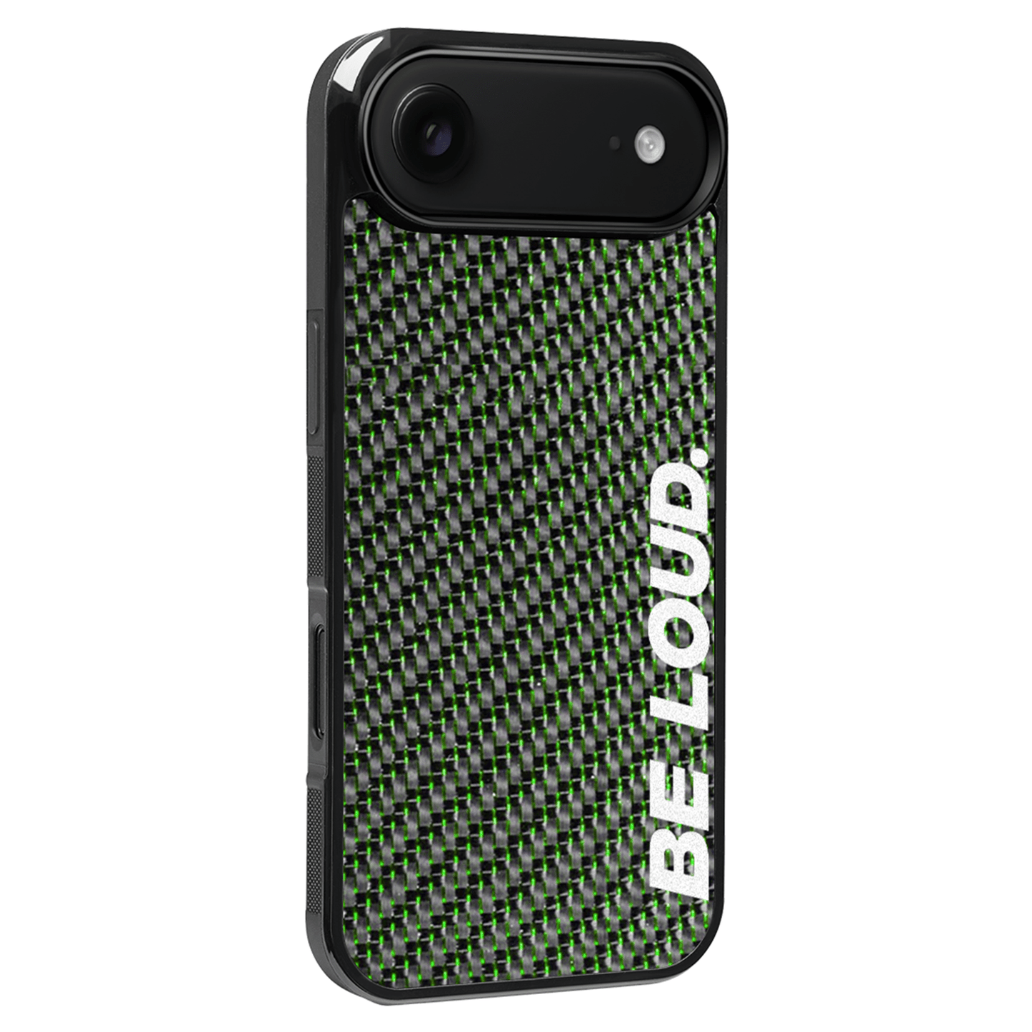 iPhone | Green Lace Real Forged Carbon Fiber Case | BE LOUD. x SCF