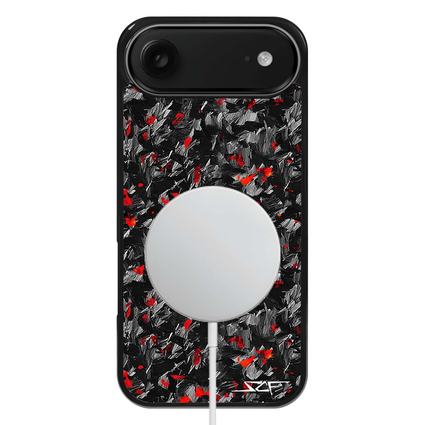 iPhone | Red Flake Real Forged Carbon Fiber Phone Case | CLASSIC Series