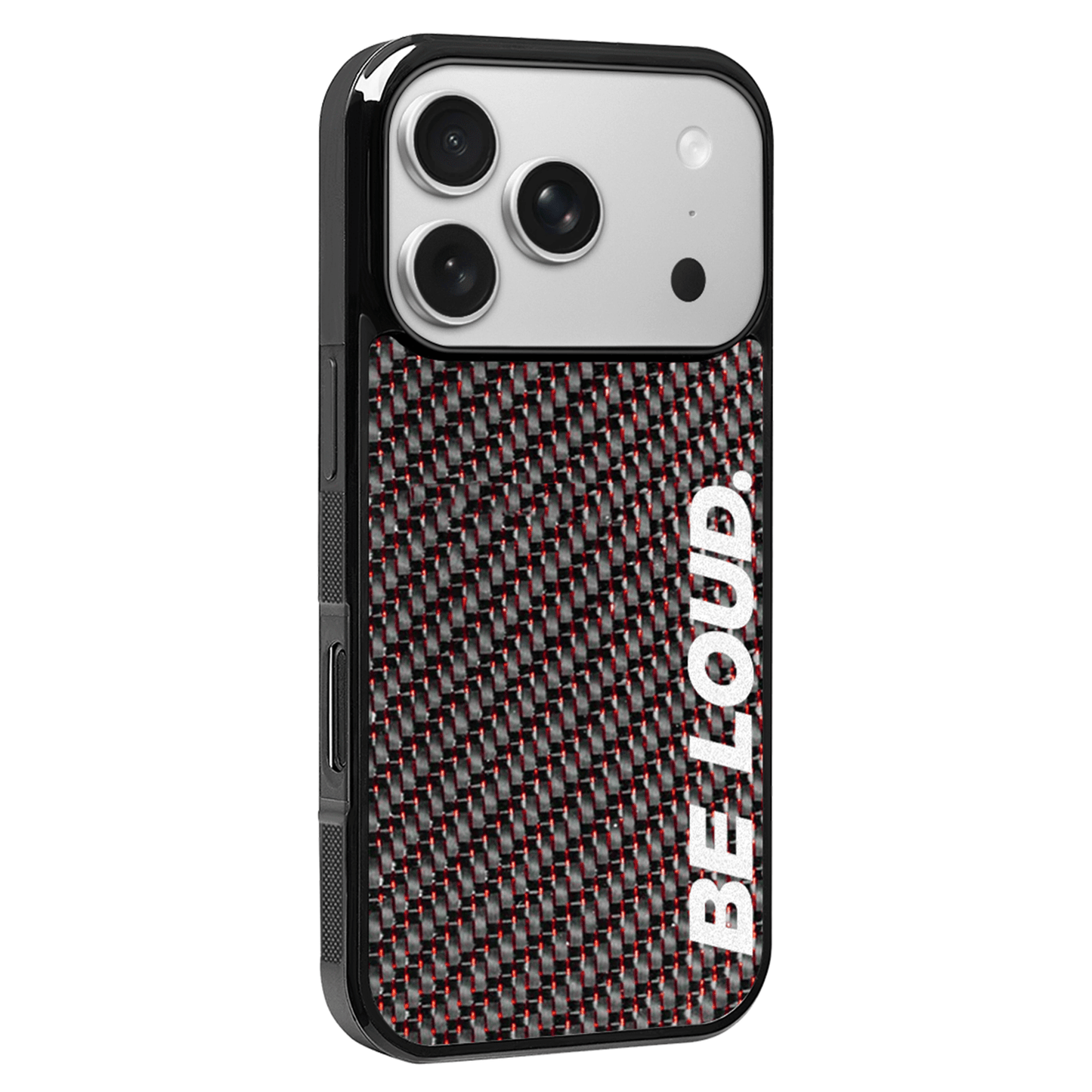 iPhone | Red Lace Real Forged Carbon Fiber Case | BE LOUD. x SCF